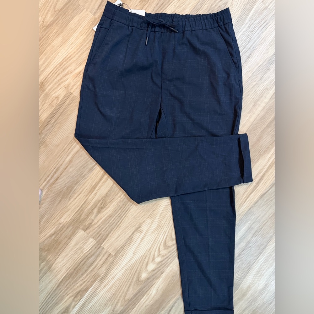 Zara Navy Blue Track Pants